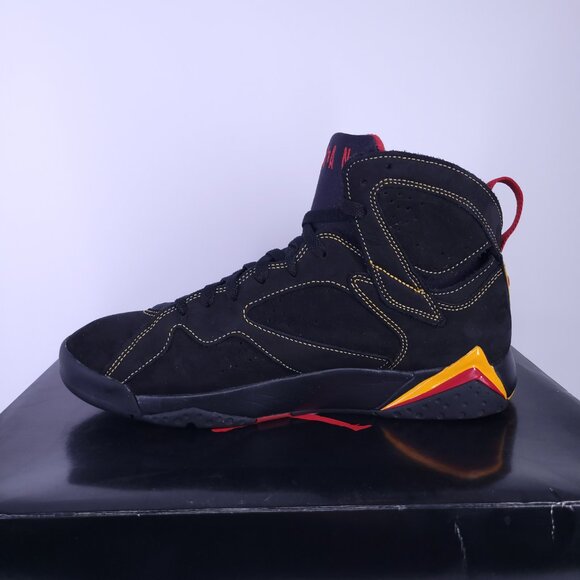 Nike Air Jordan 7 VII Retro Citrus CU9307-081 Black Orange Size 10.5 Pre Owned - Picture 3 of 16